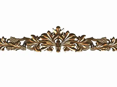 Carved decor model for cnc 17 3D model