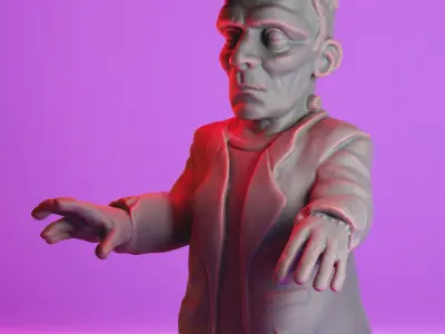Finger Puppet - Frankstein Monster 3D print model