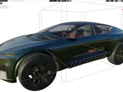Audi Activesphere Concept  Low-poly 3D model