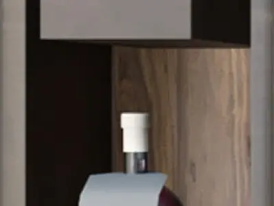 Wine cabinet 3D model