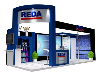  Booth Exhibition Stand a460a 3D model
