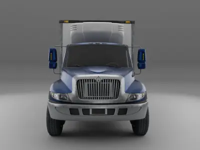 Truck International Durastar Low-poly 3D model