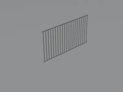 Free Fence Free low-poly 3D model