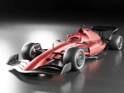 F1 Racing Car 3D model