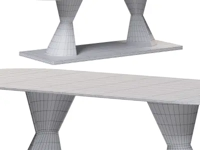 Rea table by Rugiano 3D model