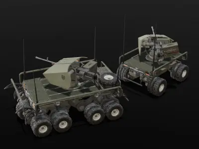 Military Vehicle 3D Model  Low-poly 3D model