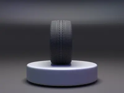 TIRE-Simple tire Low-poly 3D model