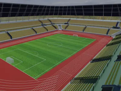 Olympic Stadium Low-poly 3D model purchase