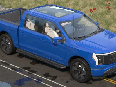 Electric Pickup Truck 3D model