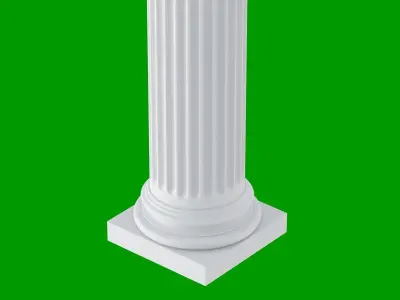 Roman Corinthian Column 3D model