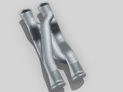 Exhaust Zpipe section like pipe hpipe 3D print model