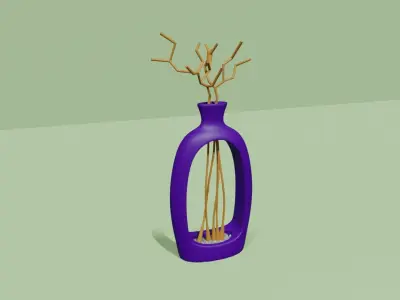 Empty Vases 02 - Modern Plant Vase - STL Printable 3D print model