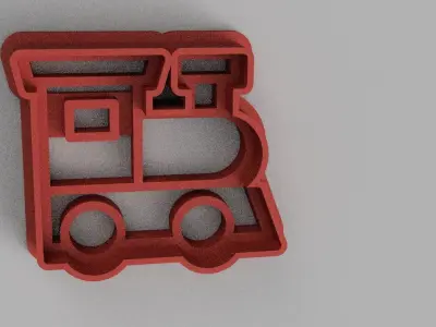 SET 5 COOKIE CUTTER 3D print model train car life 3D print model