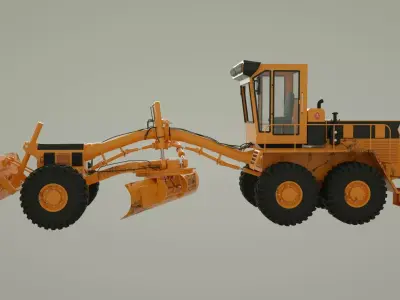 3D model of Modern Grader  3D model
