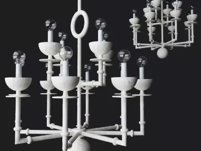 Draper Chandeliers 3D model