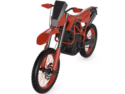 Dual Sport Motorcycle 3D model