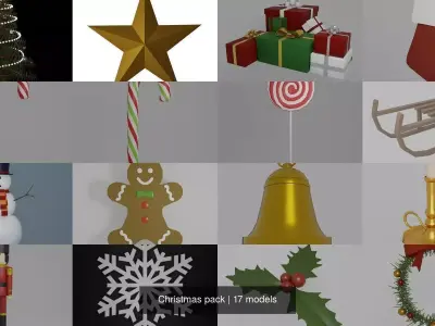 Christmas pack 3D Model Collection