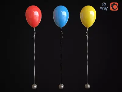 Balloons balloon floating 3D model