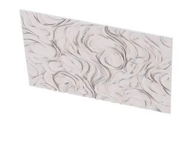 decor set wall panel wall relief mural CNC 49 3D model