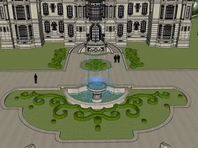 luxury classical royal residence  3D model