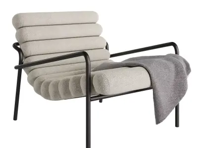 Alto armchair Low-poly 3D model