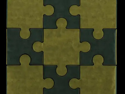 Puzzle pillow 3D model