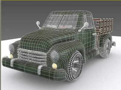 Caminhonete - envelhecida  3D model