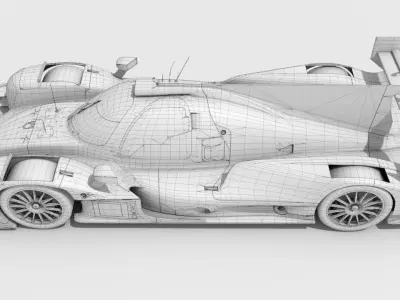 Oreca 07 G-Drive Racing Low-poly 3D model