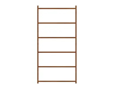 Shelves lowpoly Free low-poly 3D model