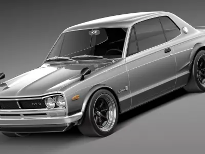 Nissan Skyline 1968-1972 3D model