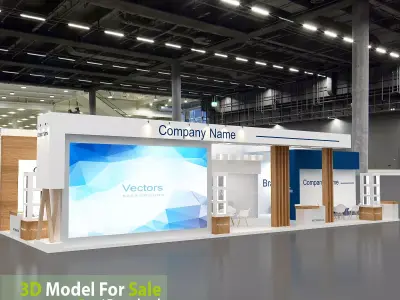 Exhibition booth 3D model