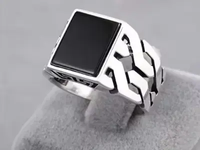 Signet Ring for Men 3D print model 3D print model