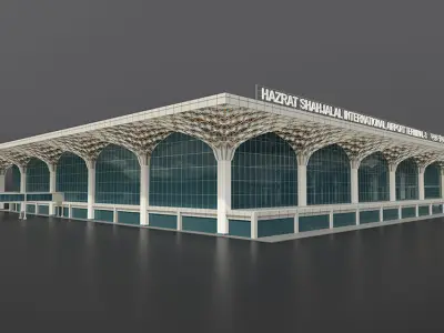 Hazrat Shahjalal Airport Tarminal 3 3D model