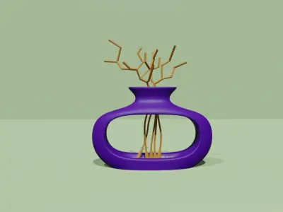 Empty Vases 03 - Modern Plant Vase - STL Printable 3D print model
