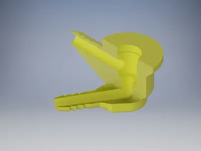 Housing for the idle valve horizontal 90 degree 3D print model