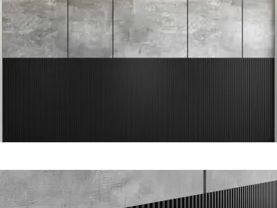 Decorative wall panel set 51 3D model