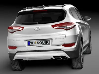 Hyundai Tucson EU-Version 2016 3D model