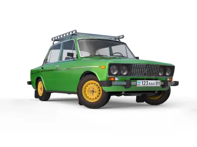 VAZ 2106 Low-poly 3D model