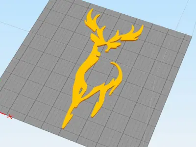 DEER WALL DECORATION 3D print model