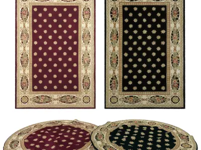 4 in 1 Rug Collection No 32 Low-poly 3D model