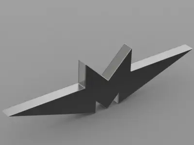 mmz logo 3D model