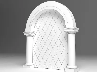 English Arch 3D model