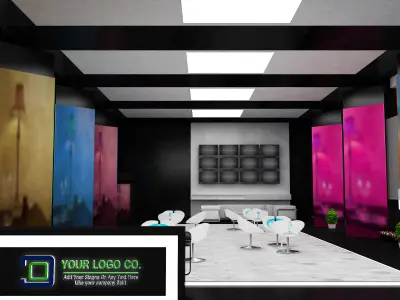  Booth Exhibition Stand a559 3D model