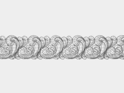 Carved decor for cnc 56 3D model