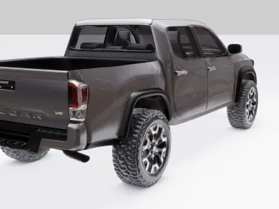 Toyota Tacoma  2020  Low-poly 3D model