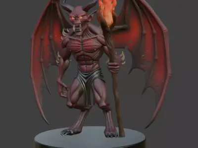 Halloween Demon 3D Model 3D print model