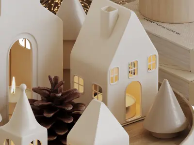 Decorative Set-06-Christmas Decor 3D model
