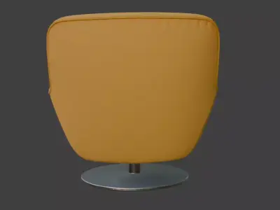 Modern Swivel Lounge Chair 3D Model 3D model