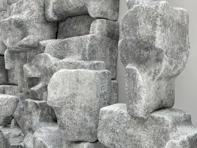 Panel Big stone splinter n1 3D model