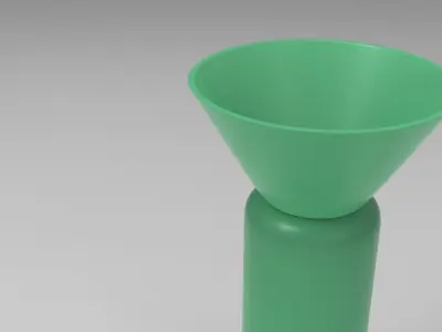 Yugi Oil Lamp Low-poly 3D model